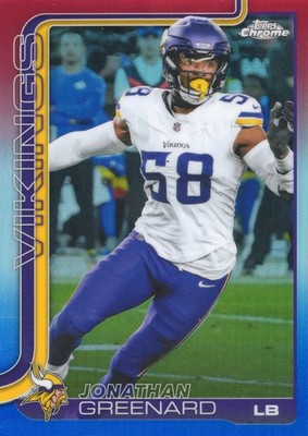 2025 Topps Chrome Jonathan Greenard #197 Red, White, and Blue Refractor