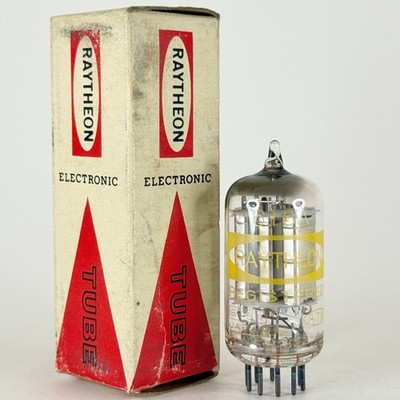 (1) Tested Raytheon 6T8A Tube and Box Japan Code Q08 Triple Diode High Mu Triode