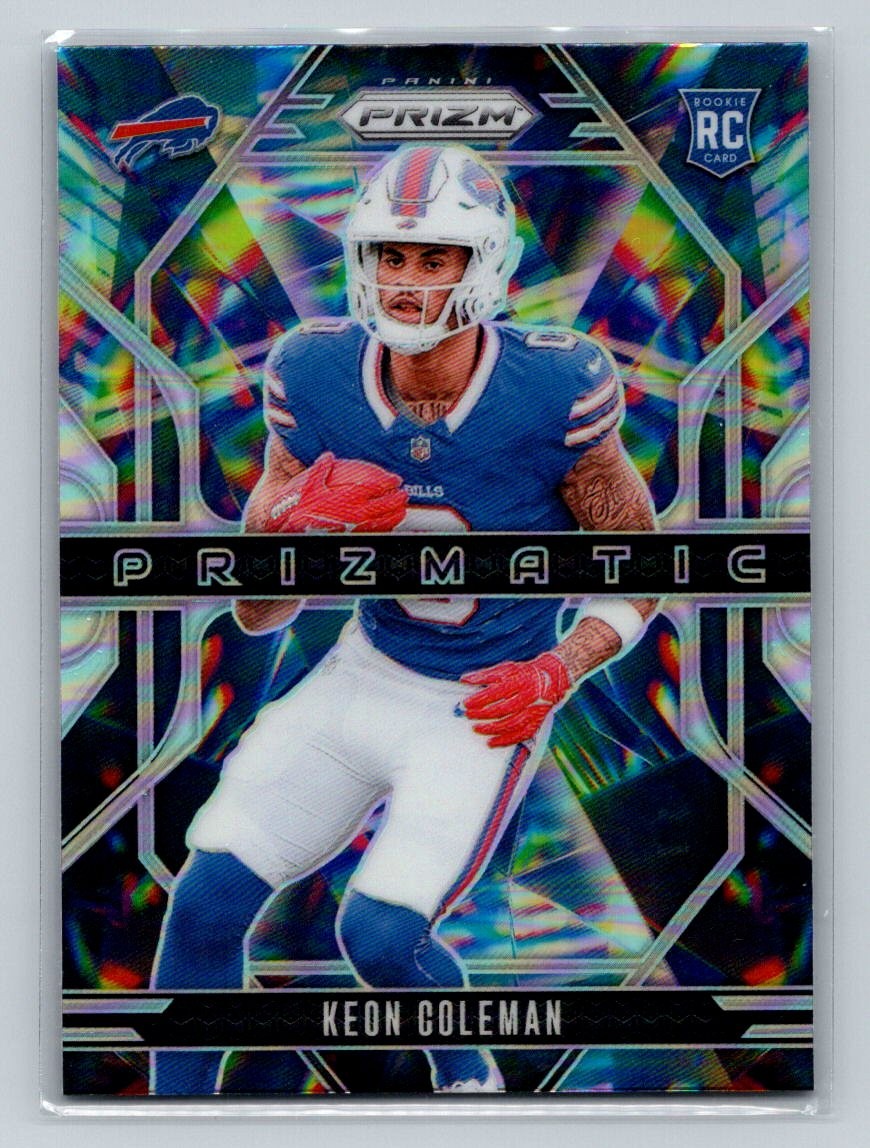 2024 Panini Prizm #15 Keon Coleman Prizmatic Silver Prizm