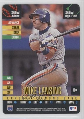 1995 Donruss Top of the Order Mike Lansing c7w