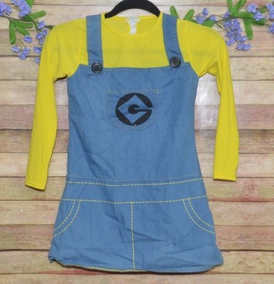 Rubies Despicable Me 2 Girls 1 Piece Minion Dress Costume Size M Blue Halloween