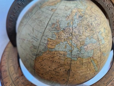 激レア　Rand McNally社　地球儀 1920s RAND McNALLY EIGHT-INCH TERRESTRIAL GLOBE antique | eBay