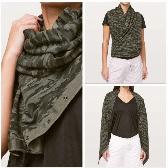 Lululemon Vinyasa Scarf Athleisure Outdoor Stretchy Hiking Camo Green OS
Opens in a new window or ta