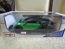 Maisto 1/18 Bugatti Chiron Sport green/black diecast new