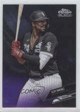 2021 Topps Chrome Black Purple Refractor 11/150 Eloy Jimenez #4 00d2
