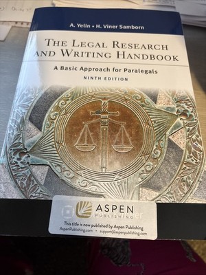 The Legal Research and Writing Handbook : A Basic Approach for Pa