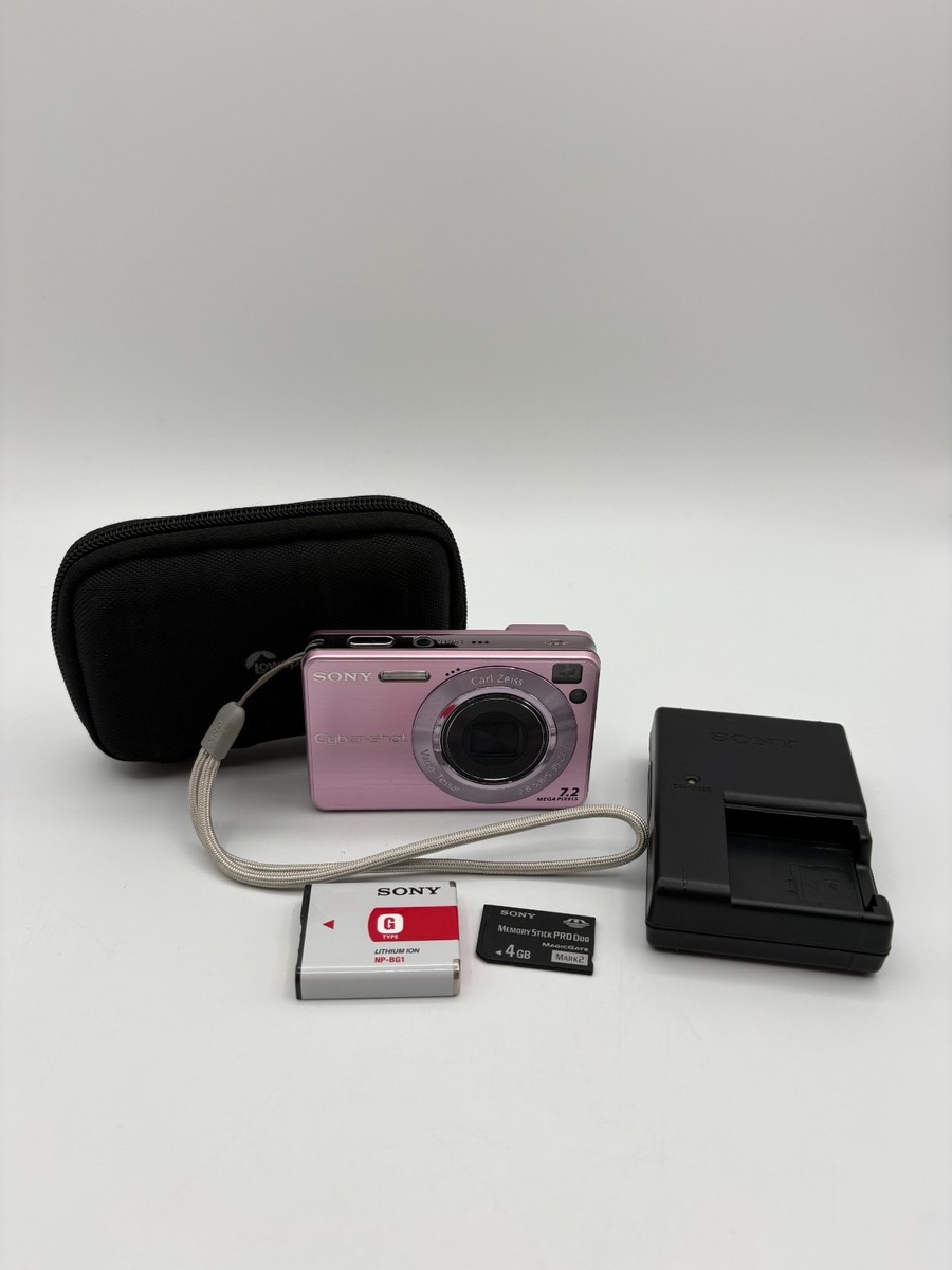 Sony Cyber-Shot DSC-W120 7.2MP Digital Camera Pink w/4x Zoom