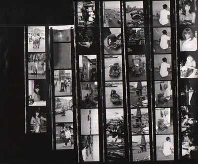 Reisen in Asien Singapur? Künstlerische Studie Mode alter Kontaktdruck Foto 1970