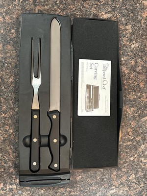 2001 The Pampered Chef carving set In Box w/ Sharpener 1041 New In Box