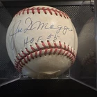 Joe DiMaggio Signed Yankees Baseball Ball w/ “HOF 55” Inscription JSA Auth