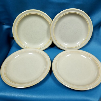 #ad Set of 4 Dansk Sirocco Brown Tan 8.75quot; Salad Lunch Plates $4.00