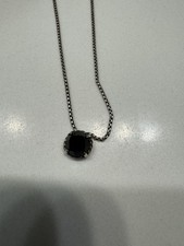 925 Silver David Yurman Petit Chatelaine Pendant Necklace with Black Onyx