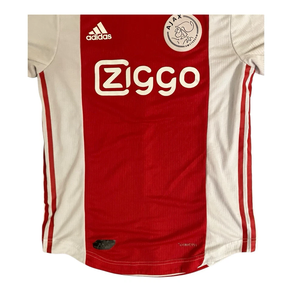 Ajax Amsterdam Trikot M Ziyech 22 Fußball Jungen (Herren ca. S) Weiß Rot Adidas - Bild 4 von 4