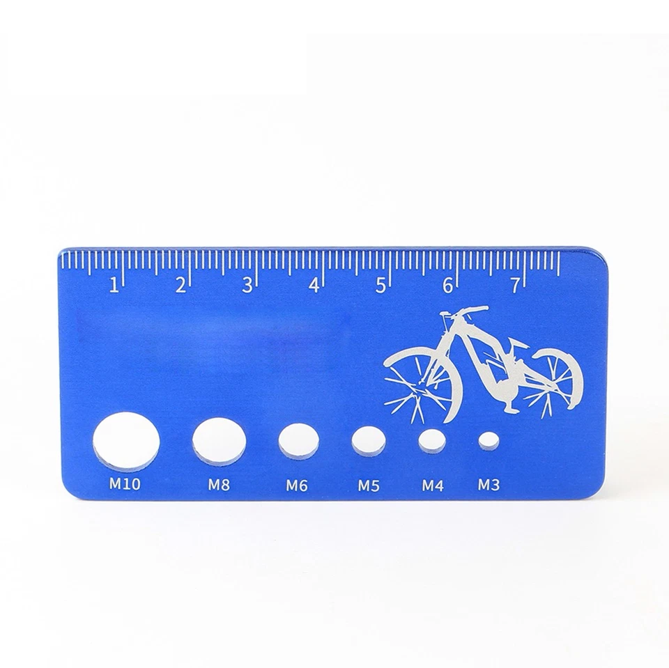 Outil de jauge à boulon et 20g alliage aluminium vélo bleu 2021 Neuf - Photo 1/4