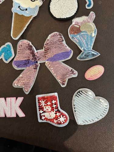 30pcs lot Assorted Iron-on & Sew On Sequins Embroidered Patch Girls Unicorn Flip - Picture 10 of 10