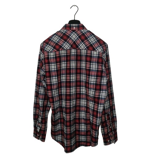 Camisa para hombre MERC London Premium roja/gris patrón a cuadros talla *delgada* L *en muy buena condición* - Imagen 6 de 10