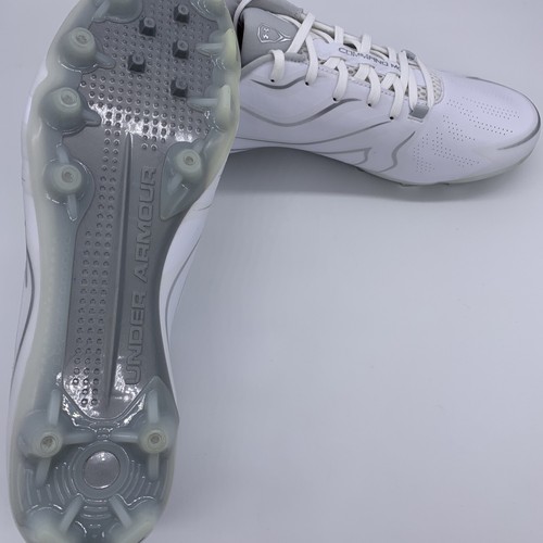 Under Armour Command MC Men's Lacrosse LAX Cleats White Size 13 3023385-100 - Picture 6 of 12