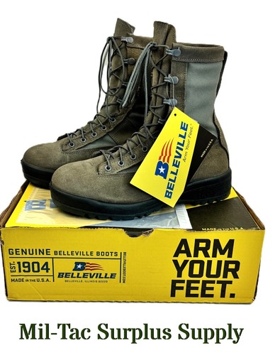USGI BELLEVILLE 690 WATERPROOF FLIGHT BOOTS - ASST SIZES - SAGE GREEN