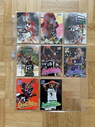 Collection of NBA cards inserts stars Jordan Hardaway Allen Malone 96 97 98 99 - Zdjęcie 17 z 24