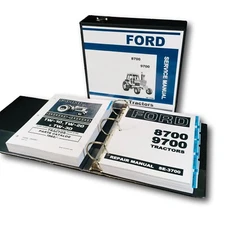 Ford 8700 9700 Tractor Service Parts Manual Repair Shop Catalog Assembly BookSet