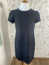 Banana Republic Black Short Sleeve Shift Dress 4 Work Cocktail