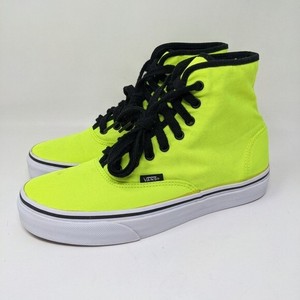 neon high top vans