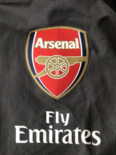 ARSENAL Football Rain Jacket Puma Grey Full Zip Hooded Training Mens Small S - Picture 4 of 9