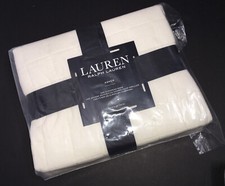 Lauren RALPH LAUREN ASHER IVORY QUILTED EURO SHAM 26  X 26  NIP