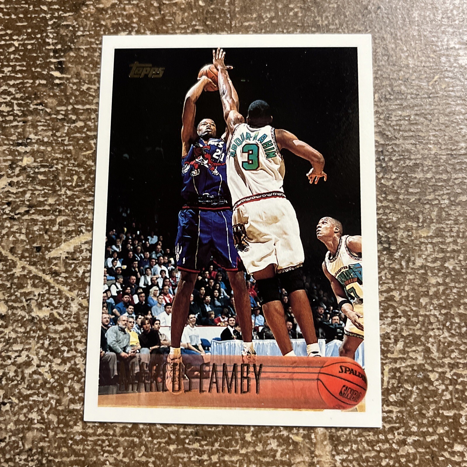 1996 Topps Marcus Camby Rookie Card #161 Toronto Raptors