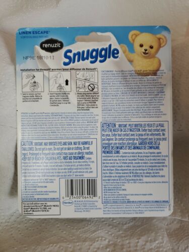 Renuzit Snuggle Scented Oil Refill For Plugin Air Fresheners Linen Escape - Picture 3 of 3