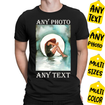 Personalisiertes T-Shirt Foto Logo Text Shirt bedruckt Junggesellenabschied M17 1T9A5