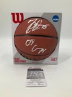 KANSAS JAYHAWKS MARIO CHALMERS AUTOGRAPHED WILSON BASKETBALL JSA COA W/INSC