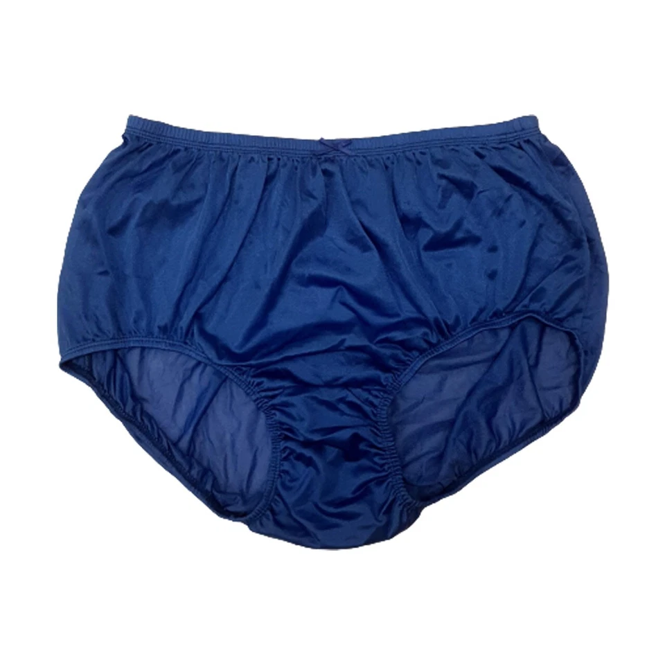 6x New Panties  Briefs Silky Nylon Sissy Sz 3XL Hips 44"-54" Granny Men Women Da - Image 4 of 4