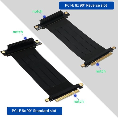 20cm High Speed PC PCI-Express 8X Riser Connector Cable Riser Card PCI-E 8X - Afbeelding 5 van 6