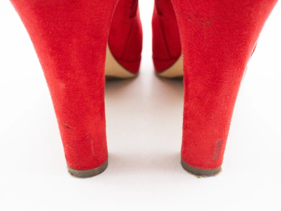 Botines De Tacón Tamaris Para Mujer Rojos Talla 37 EU Art. 32341-40 - Imagen 4 de 4