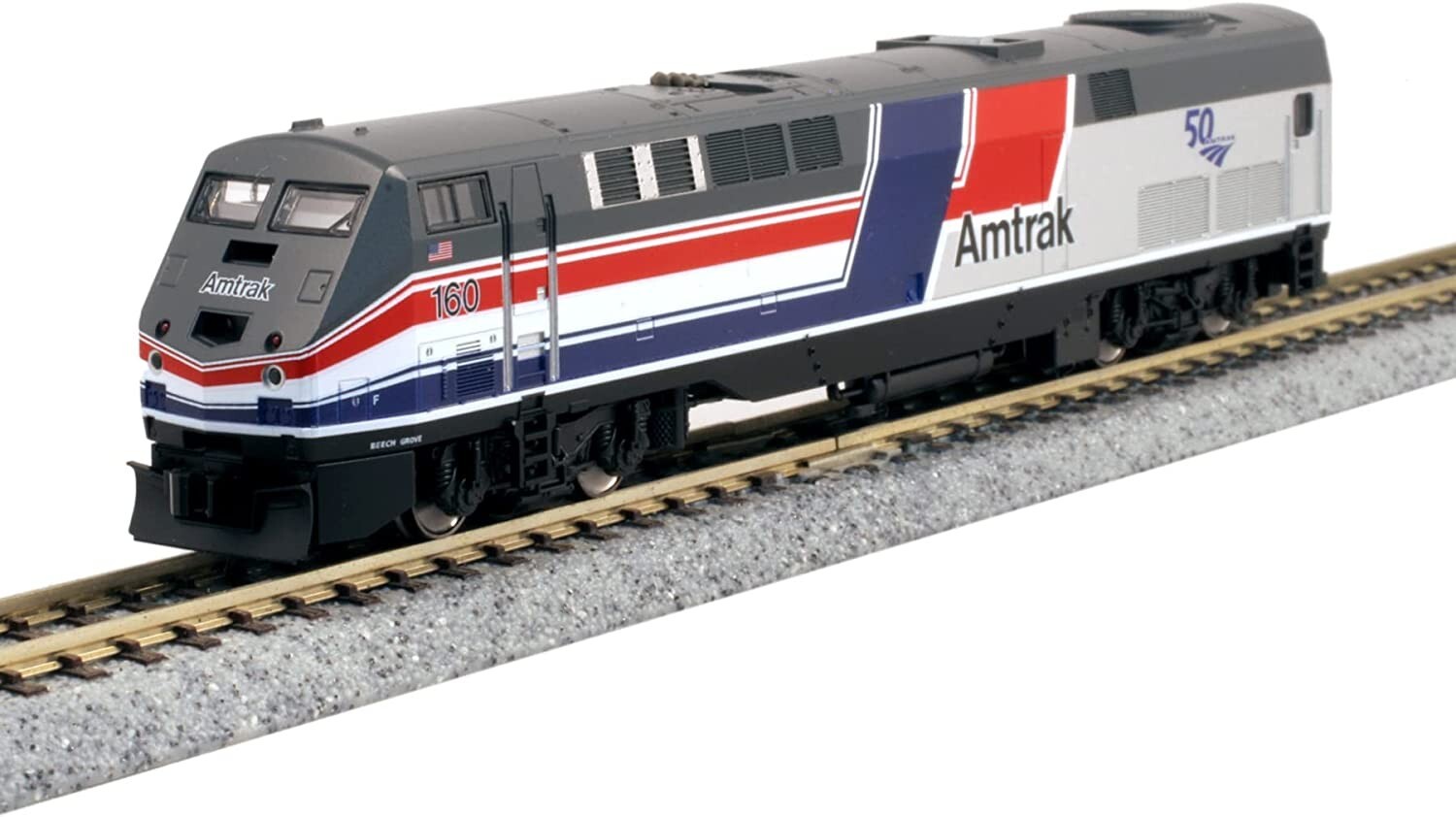 N Gauge - Kato Diesel Locomotive Ge P42 Genesis Amtrak With DCC 176-6038DCC Neu