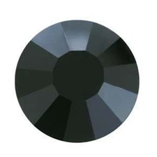 Preciosa Flat Backs Jet Silver Foiled SS30 (12 Pieces) 