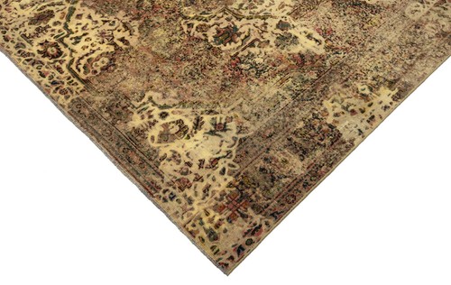 Vintage Relief Handgeknüpfter Perserteppich 227x191 cm-Orient,Rug,Carpet - Picture 10 of 15