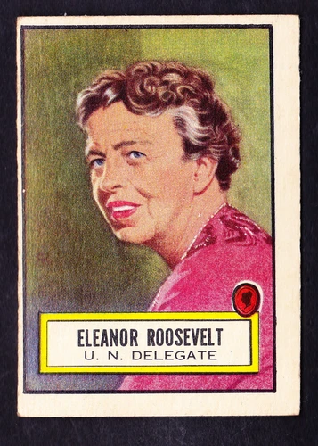 1952 TOPPS LOOK N SEE #43 ELEANOR ROOSEVELT FIRST LADY