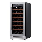 Ca'Lefort 15" Wine Cooler Wine Refrigerator Freestanding Wine Fridge Single Zone