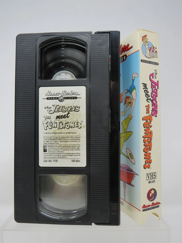 Jetsons Meet The Flintstones Animated Movie 1987 VHS Hanna Barbera Silver Screen - Image 3 of 4