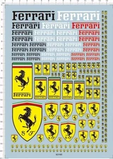 Decals FERRARI for different scales model kits 63165