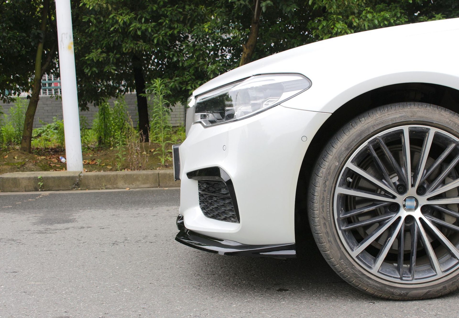 Kit Spoiler Avant 3 Pièces Pour Renault Clio 5 (2019-2022) - Becquet, Séparateur, Diffuseur - ABS Noir Brillant - 4