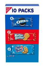 Nabisco Cookie Variety Pack, OREO, Nutter Butter, CHIPS AHOY , 10 Snack Packs 4