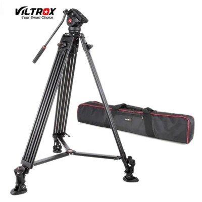 VILTROX VX-18M 1.8m Professional Camera DSLR Tripod Heavy Duty Fluid Ball Head