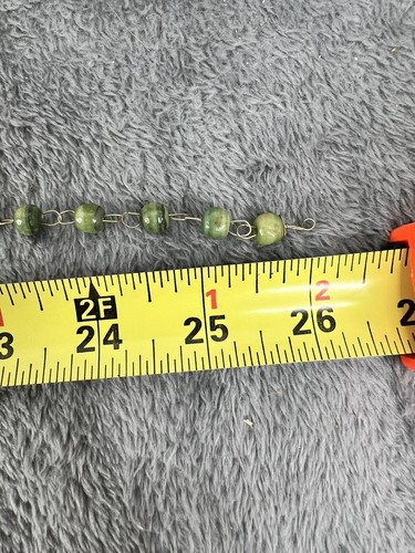 Collana Messico Art Decò Giada Intagliata Foglia Intagliata Con Ciondolo Lunga 26” - Foto 13 di 13