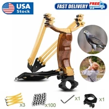 Powerful Slingshot High Velocity Handheld Catapult Sling Shot Hunting Tools Set