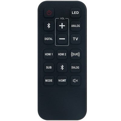 New Replace Remote for Klipsch Sound Bar Cinema 700/800/1200 Soundbar Speaker