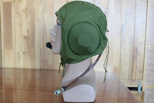 Vintage Fighter Pilot Inner Communication Helmet,Black Microphone HK-91M - 第 10/12 張圖片