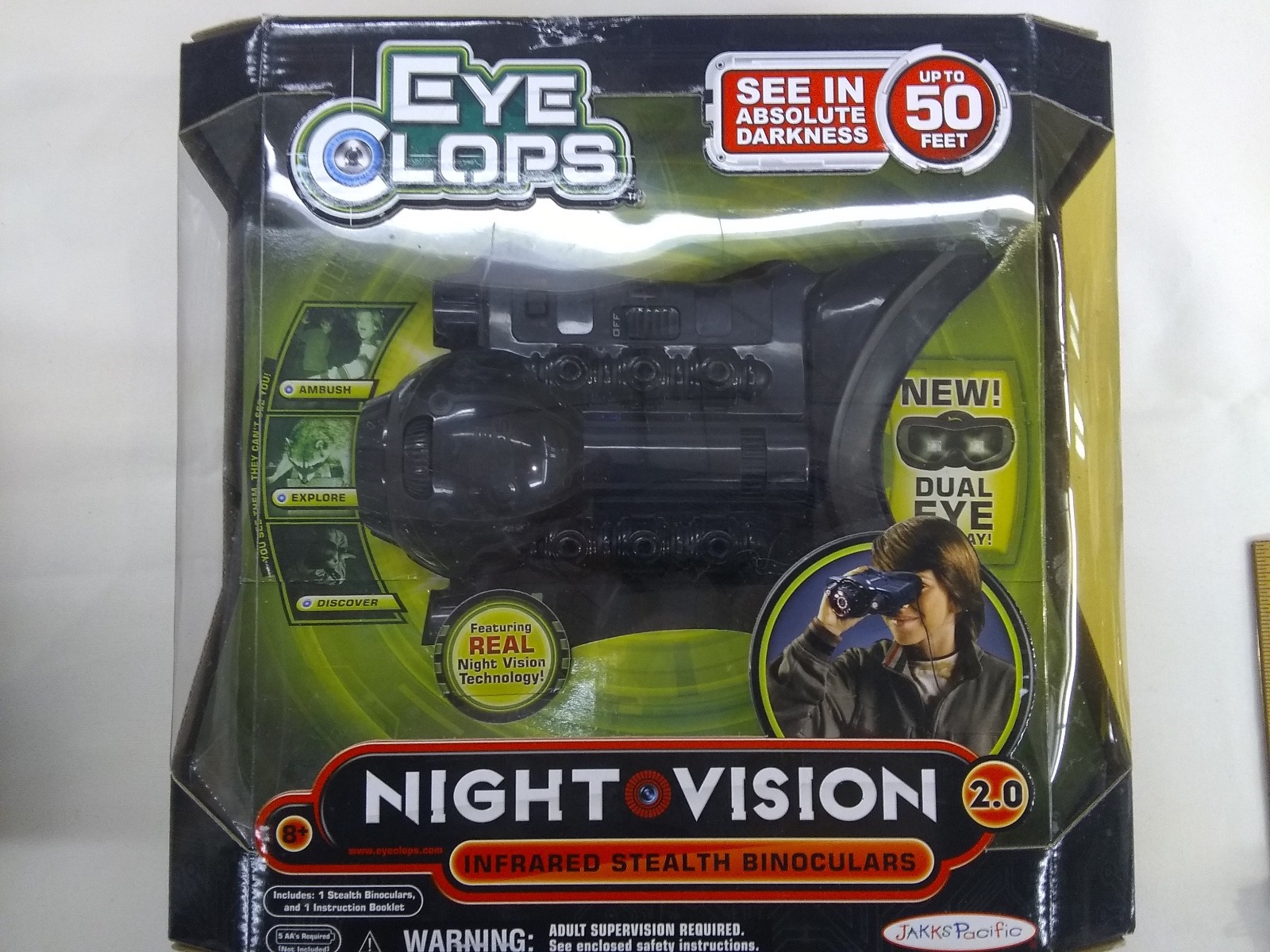 New Eyeclops Night Vision Goggles Eye Clops Jakks Pacific New Eyeclops Night Vision Goggles Eye Clops Jakks Pacific